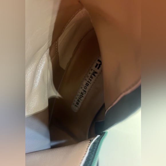 MARINO FABIANI MADE IN ITALY Green Heeled Knee-High Boots with Studded Detail - Picture 2 of 5